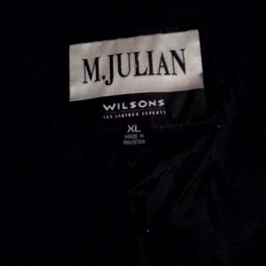 M. Julian Wilson's the leather express black coat